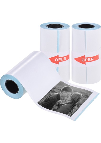 Renk Etiketsiz Stil 3 Rulo Termal Kağıt Rulo Makbuz Kağıdı Bpa Içermeyen Uzun Ömürlü Cep Termal Yazıcı Için 10 Yıl Anında Fotoğraf Yazıcısı (Yurt Dışından) indirimleri
