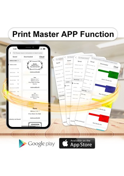 XP4030-230RFD Stili Phomemo M110 Termal Etiket Yazıcı Etiketleri Ev Ofis Etiketleri Için Renkli Yapışkanlı Kağıt Yuvarlak Kare Yazdırılabilir Etiket Kağıdı (Yurt Dışından) modelleri