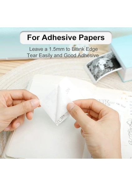 Beyaz Yapışkan Olmayan Stil M02 Kendinden Yapışkanlı Termal Kağıt Bpa Ücretsiz Baskı Termal Fotoğraf Etiketi Phomemo SM02PRO Mini Yazıcı Için Rulo Kağıdı (Yurt Dışından) indirimleri