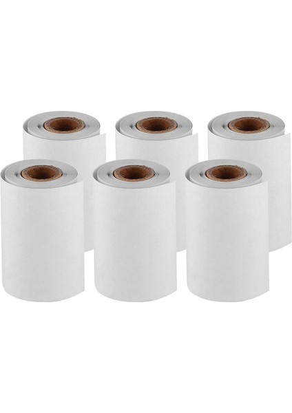 Beyaz No Stick Tarzı 6 Rulo Yazdırılabilir Etiket Kağıdı Rulo Kendinden Yapışkanlı Doğrudan Termal Kağıt 57*30MM Peripage A6 Cep Termal Yazıcı Için (Yurt Dışından)