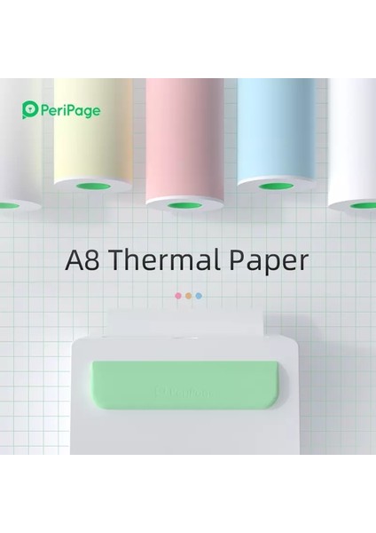 Beyaz 12 Rulo Stili Eripage Termal Kağıt Etiket Termal Cep Mini Yazıcı Için Kağıt Etiket Kağıdı A6 A8 (Yurt Dışından) modelleri