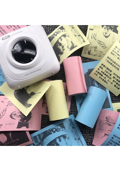 3 Pembe Stil Yazdırılabilir Beyaz Termal Kağıt Rulo Renkli Termal Etiket Termal Yazıcı Için 57*30MM Peripage A6 A9 Paperang (Yurt Dışından)