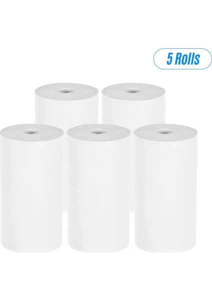 5 Rulo Tarzı Termal Makbuz Kağıt Ruloları Yazarkasa Pos Için 57*25MM Bilet Baskısı Makbuz Yazıcısı Peripage Poooli Paperang Fotoğraf Yazıcısı (Yurt Dışından)