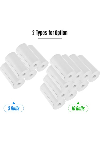 5 Rulo Tarzı Termal Makbuz Kağıt Ruloları Yazarkasa Pos Için 57*25MM Bilet Baskısı Makbuz Yazıcısı Peripage Poooli Paperang Fotoğraf Yazıcısı (Yurt Dışından) modelleri