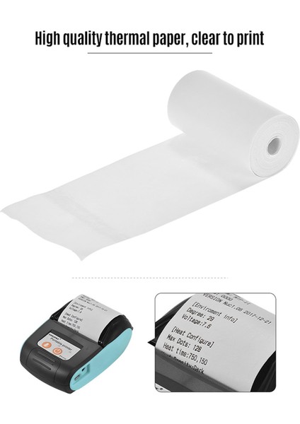 5 Rulo Tarzı Termal Makbuz Kağıt Ruloları Yazarkasa Pos Için 57*25MM Bilet Baskısı Makbuz Yazıcısı Peripage Poooli Paperang Fotoğraf Yazıcısı (Yurt Dışından) fırsatları