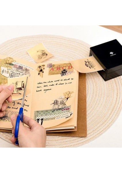 Beyaz Etiket Stili Yazdırılabilir Etiket Termal Kağıt Phomemo Kendinden Yapışkanlı Şeffaf Altın Fotoğraf Kağıdı Phomemo SM02 Pro Yazıcı Için Rulolar (Yurt Dışından) modelleri