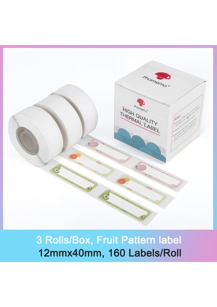 DP-P02 Stili Phomemo D30 Için Etiket Kağıdı Termal Etiket Biletleri Kağıt Kendinden Yapışkanlı Şeffaf Kare Yuvarlak Isim Etiketleri Kağıt 3 Rollsbox (Yurt Dışından)