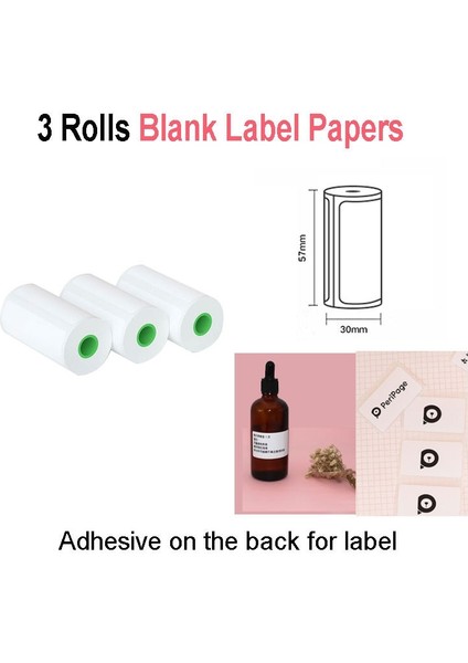 3 Boş Etiket Stili Tümü Peripage A6 Termal Yazıcı Kağıdı Beyaz Renkli Etiket Boş Ayı Etiketi Yarı Şeffaf Fotoğraf Sert Yumuşak Koruma Kılıfı (Yurt Dışından)