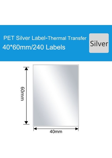 1 Rulo Pet 40X60 Stili Pet En Iyi Baskı Kağıdı Yapıştırıcı Çevre Dostu Bozunabilir Kirlilik Önleyici, Çizilmez, Yüksek Sıcaklık Dayanımı (Yurt Dışından)