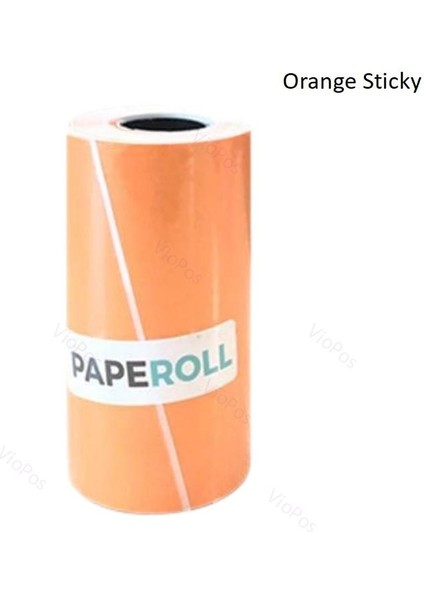 Turuncu Etiket Stili Diğer A6 Termal Etiket Yazıcı Kağıdı Beyaz Renkli Etiket Fotoğraf Yazıcısı Için 57*30MM Peripage Paperang Poooli Baypage Printing A (Yurt Dışından)