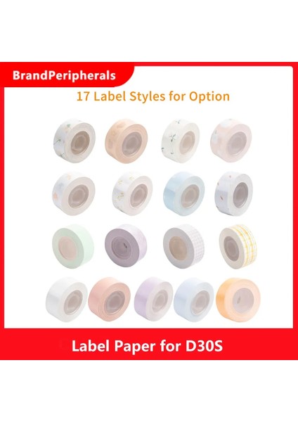 8 Stili Yazın D30S Taşınabilir Etiket Yazıcısı Için Hermal Etiket Kağıdı Baskı Kağıdı Etiket Etiket Yapıcı Bant Su Geçirmez Yağ Geçirmez (Yurt Dışından) fiyatları