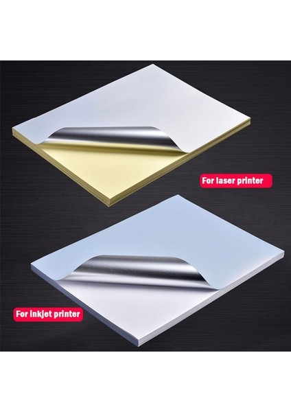 Lazer 10 Yaprak Stili A4 Mat Gümüş Etiket Baskı Kağıdı Pet Uv Kaplama Etiket Su Geçirmez Çizilmeye Karşı Dayanıklı Isıya Dayanıklı Mürekkep Püskürtmeli Lazer Yazıcı (Yurt Dışından) modelleri