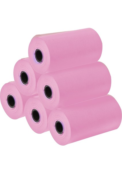 Mor Tarzı 6 Rulo 57*30MM Termal Kağıt Renkli Çocuk Kamera Anında Baskı Çocuklar Kamera Baskı Kağıdı Yedek Aksesuar Parçaları (Yurt Dışından)