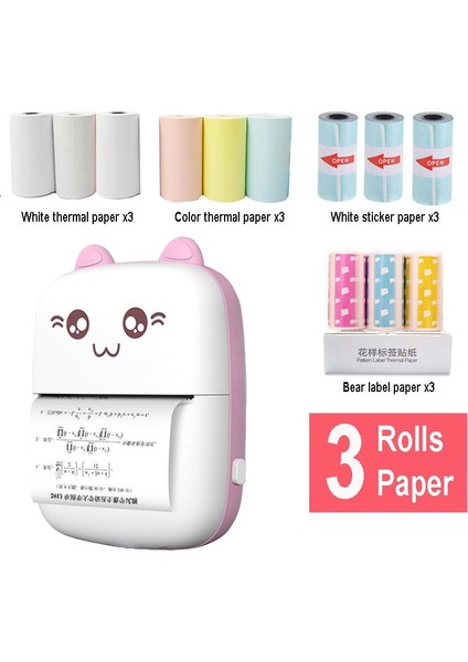Etiket 3 Rulo Stili 3 Rulo Termal Kağıt Etiket Kağıdı Etiket Kağıdı Fotoğraf Kağıdı Renkli Kağıt Için Peripage Paperang Fotoğraf Yazıcısı (Yurt Dışından) indirimleri