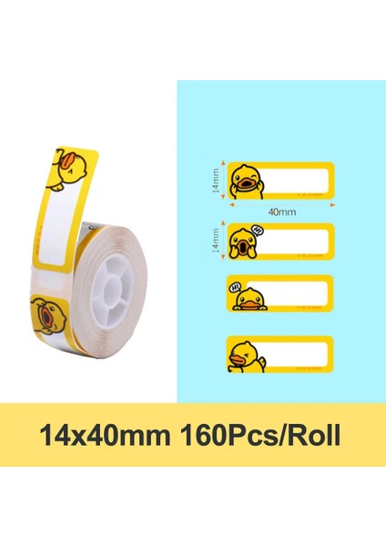B.duck Kxy Stili Niimbot D11 D110 D101 Baskı Etiket Bandı B.duck Serisi Su Geçirmez Yağ Önleyici Yırtılmaya Dayanıklı Çizilmeye Dayanıklı Etiket Kağıdı (Yurt Dışından)