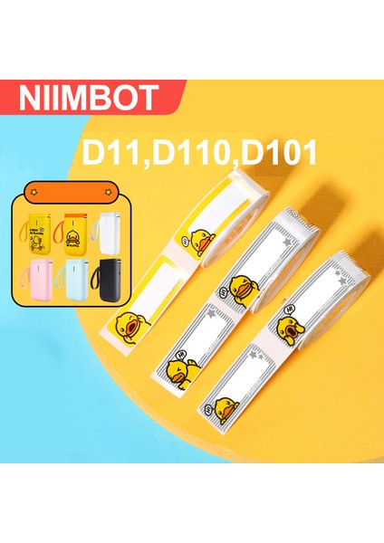 B.duck Kxy Stili Niimbot D11 D110 D101 Baskı Etiket Bandı B.duck Serisi Su Geçirmez Yağ Önleyici Yırtılmaya Dayanıklı Çizilmeye Dayanıklı Etiket Kağıdı (Yurt Dışından) fiyatları