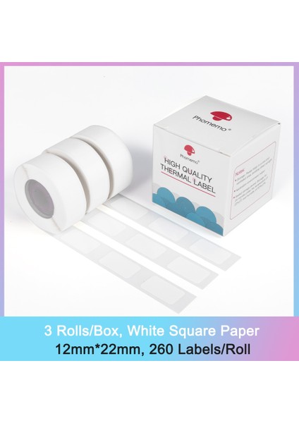 DP1222-260 Stili Phomemo D30 Mini Impresora Termal Etiketler Taşınabilir Yazıcı Baskı Etiketi Için Süpermarket Su Geçirmez Yağ Önleyici Yırtılmaya Dayanıklı (Yurt Dışından)