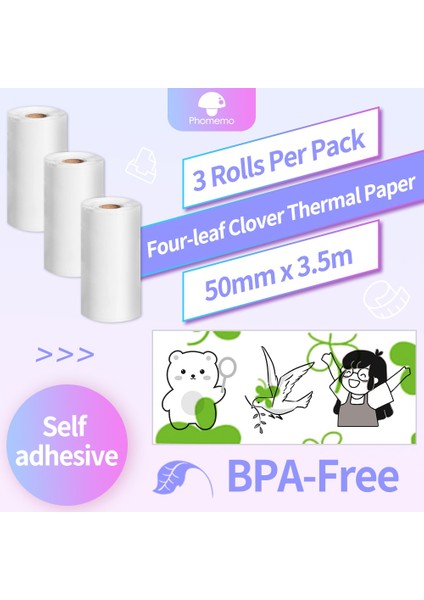 Stil 10 Stil Phomemo Kendinden Yapışkanlı M02 Etiket Kağıt Rulosu Yazdırılabilir Etiket Termal Etiket SM02PROM03 Kendinden Yapışkanlı Etiket Yazıcısı Için (Yurt Dışından)