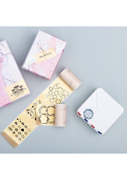 Beyaz Kendinden Yapışkanlı Tarzı Phomemo Yazdırılabilir Etiket Fotoğraf Kağıdı Kendinden Yapışkanlı Şeffaf Termal Yazıcı Phomemo SM02PRO Yazıcı Için Papel Rulo (Yurt Dışından) modelleri