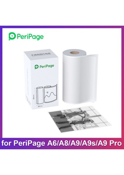 56 x 30 mm Stili Peripage Yarı Saydam Fotoğraf Etiketi Bpa Içermeyen Yapışkanlı Termal Kağıt Rulosu Yapışkan Kağıt Su Geçirmez Peripage A6A8A9A9SA9 Pro Için (Yurt Dışından)