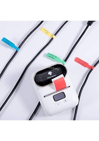 Beyaz Stil Phomemo Kablo Labelwire Termal Etiket Yapıcı Etiketler Phomemo Etiket Için Kağıt Printe Labelsroll (Yurt Dışından) fırsatları