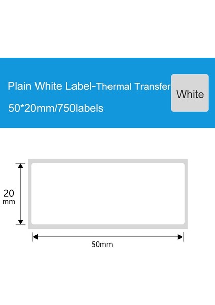 1 Rulo 50X20 W Stili Pet En Iyi Baskı Kağıdı Yapıştırıcı Çevre Dostu Bozunabilir Kirlilik Önleyici, Çizilmez, Yüksek Sıcaklık Dayanımı (Yurt Dışından)