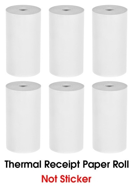 6 Rulo Beyaz Kağıt Stili Tüm Peripage Paperang Için Termal Yazıcı Kağıdı Beyaz Renk Etiket Boş Ayı Etiket Kağıdı Bpa Ücretsiz Jeep Yılları (Yurt Dışından)