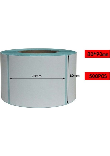 80X90 500 Adet Stil Termal Etiket Barkodu Etiket Çekirdeği, 1 Rulo, Genişlik ~ Su Geçirmez Printtop Termal Kağıt Termal Yazıcı (Yurt Dışından)