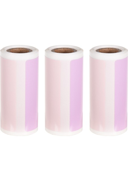 Pembe Tarzı 3 Rulo Termal Etiketler Kendinden Yapışkanlı Termal Kağıt Rulosu Bpa Içermeyen 2x1.2 I Etiketlerperipage Poooli Termal Yazıcı Için Rulo (Yurt Dışından) fiyatları