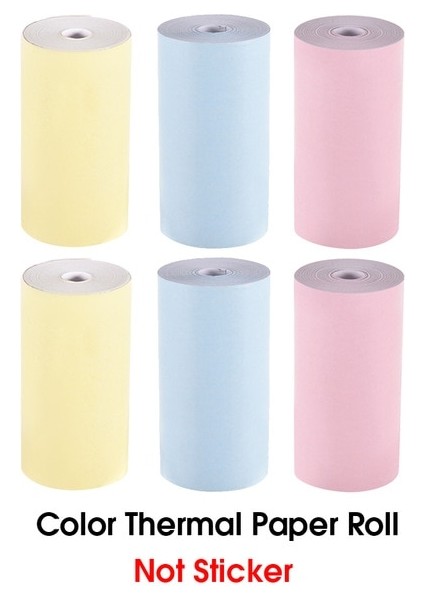 Renk 6 Rulo Stili Yüksek Li Yazdırılabilir Termal Kağıt Rulo Termal Kağıt Peripage A6 Termal Yazıcı Için 57*30MM Paperang (Yurt Dışından)