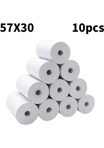 10 Rulo Tarzı Termal Kağıt mm Pos Yazıcı 10 Rulo Mobil Bluetooth Yazarkasa Kağıt Rulo Kağıtları Pos Ağırlama (Yurt Dışından)
