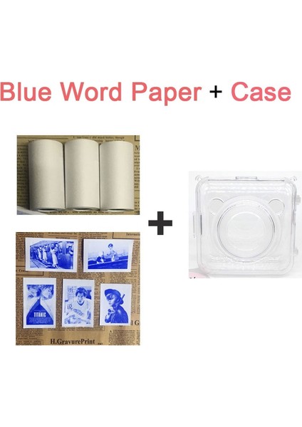 3 B Kelime Vaka Stili Tümü Peripage A6 Termal Yazıcı Kağıdı Beyaz Renkli Etiket Boş Ayı Etiketi Yarı Şeffaf Fotoğraf Sert Yumuşak Koruma Kılıfı (Yurt Dışından)