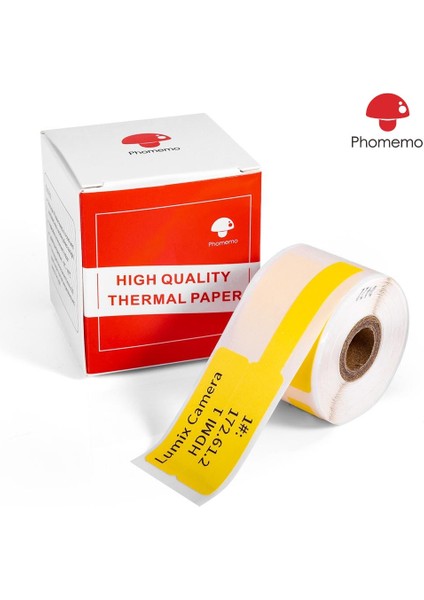 Sarı Stil Phomemo Kablo Labelwire Termal Etiket Yapıcı Etiketler Phomemo Etiket Için Kağıt Printe Labelsroll (Yurt Dışından)