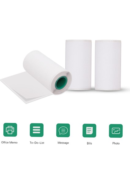 Yapıştırıcı Beyaz Stil Diğer Peripage A6AAPERANG Termal Yazıcı Için 3 Rulo Termal Baskı Rulo Kağıt Etiketleri x (Yurt Dışından) indirimleri