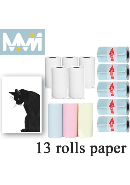 3 Rulo Renkler Stili 3 5 Rulo Termal Kağıt Etiket Kağıdı Etiket Kağıdı Fotoğraf Kağıdı Renkli Kağıt Için Peripage Paperang Cat Fotoğraf Yazıcısı (Yurt Dışından) modelleri