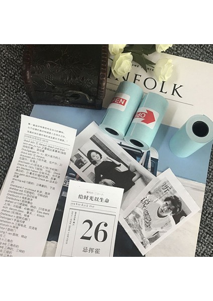 3 Rollset Paperang Için Dayanıklı Baskı Etiket Kağıdı Mini Cep Fotoğraf Yazıcısı Için Fotoğraf Kağıdı Fatura Makbuz Kağıtları (Yurt Dışından) fırsatları