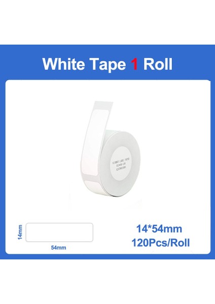1 Rulo 14X54MM Stili Etiket Makinesi Bant Nıımbot D11 Etiket Baskı Kağıdı Ofis Etiketleme Bandı Etiket Makinesi Için Değiştirme Yağ Geçirmez Su Geçirmez Yırtılmaz (Yurt Dışından)