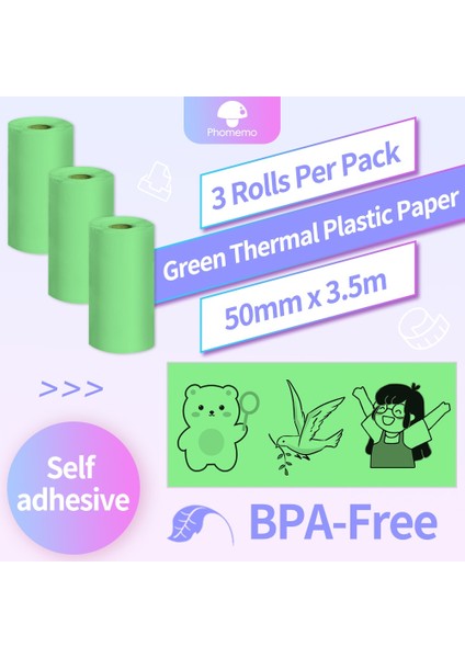 Stil 16 Stil Phomemo Kendinden Yapışkanlı M02 Etiket Kağıt Rulosu Yazdırılabilir Etiket Termal Etiket SM02PROM03 Kendinden Yapışkanlı Etiket Yazıcısı Için (Yurt Dışından)