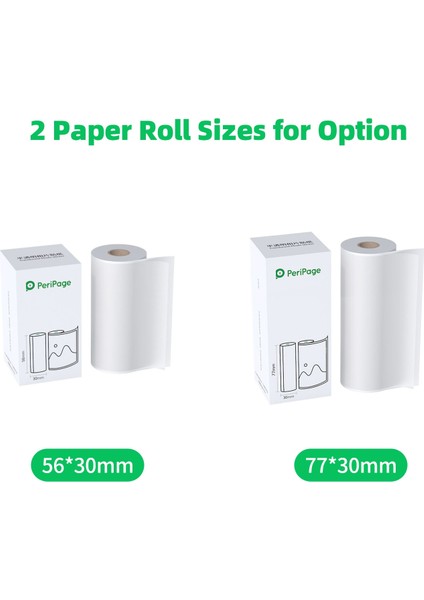 56 x 30 mm Stili Peripage Yarı Saydam Fotoğraf Etiketi Bpa Içermeyen Yapışkanlı Termal Kağıt Rulosu Yapışkan Kağıt Su Geçirmez Peripage A6A8A9A9SA9 Pro Için (Yurt Dışından) fiyatları
