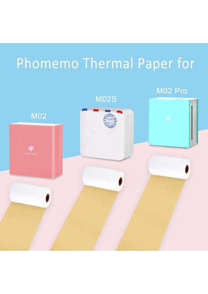 Sakura Sricker Tarzı Phomemo Termal Kağıt Altın Etiket Renkli Kağıt x Için Phomemo SM02PRO Cep Yazıcısı, 3 Rollbox (Yurt Dışından)