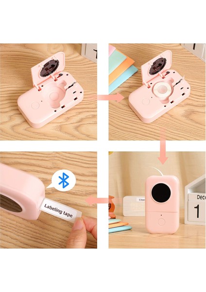 DP-P04 Stili Phomemo D30 Için Etiket Kağıdı Termal Etiket Biletleri Kağıt Kendinden Yapışkanlı Şeffaf Kare Yuvarlak Isim Etiketleri Kağıt 3 Rollsbox (Yurt Dışından) indirimleri