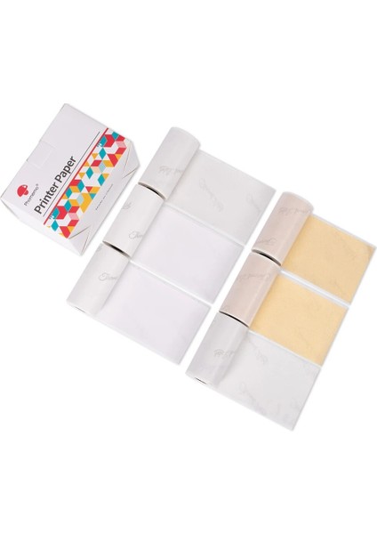 6 Rolls Phomemo Whitegoldglitter Kendinden Yapışkanlı Termal Kağıt Etiket 50MM * 3.5m SM02PRO Mini Protable Yazıcı Için (Yurt Dışından) fiyatları
