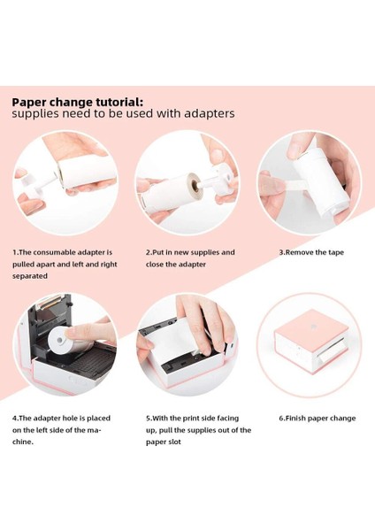 6 Rolls Phomemo Whitegoldglitter Kendinden Yapışkanlı Termal Kağıt Etiket 50MM * 3.5m SM02PRO Mini Protable Yazıcı Için (Yurt Dışından) modelleri