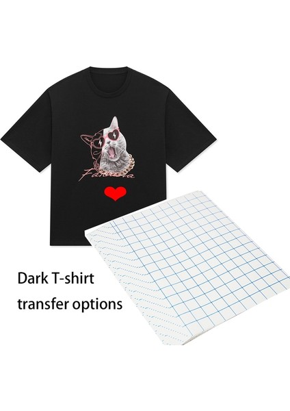 10 Açık Renk Stili Inkjet Termal Transfer Kağıdı Tişört A4 Açık Siyah Pamuklu Giysi Termal Transfer Kağıdı, Koyu Renklerin Transferi Için Kullanılır (Yurt Dışından) fırsatları