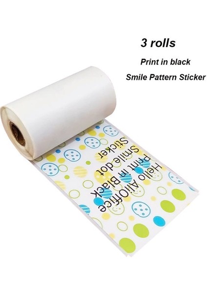 Desenli Etiket D Stili 57MM Termal Kağıt Etiket Kendinden Yapışkanlı Etiket Kağıtları Poooli Papeang Için Net Baskı Telefon Fotoğraf Kağıdı Için Peripage A6 Yazıcı (Yurt Dışından)