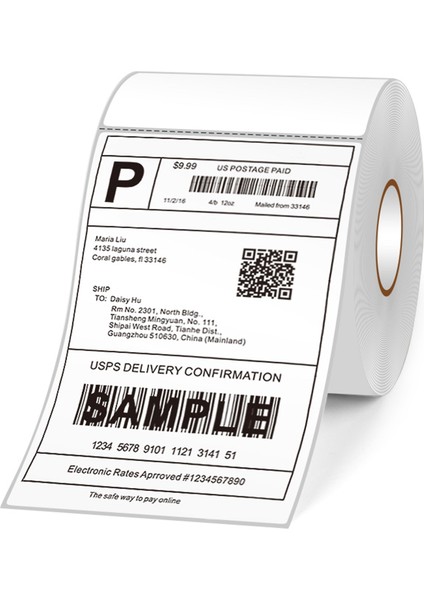 Tip 6 Tarzı Termal G Etiket Rulosu Çok Amaçlı Etiket Kağıdı Etiketi Kendinden Yapışkanlı Suya Dayanıklı Yağa Dayanıklı Ekspres Endüstri Için Çizilmez (Yurt Dışından) fiyatları