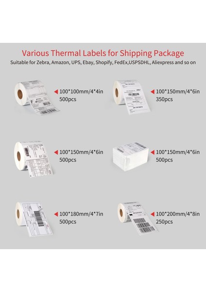 Tip 6 Tarzı Termal G Etiket Rulosu Çok Amaçlı Etiket Kağıdı Etiketi Kendinden Yapışkanlı Suya Dayanıklı Yağa Dayanıklı Ekspres Endüstri Için Çizilmez (Yurt Dışından) fırsatları