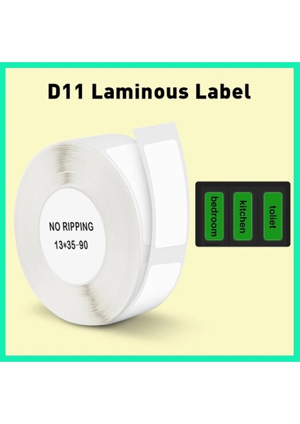 Renk 19. Stil Aydınlık Nimbot Etiket Kağıdı Etiket 13*35MM Nimbot D110 D11 Için Kendinden Yapışkanlı Etiket Makinesi Kağıdı Baskı Şeridi (Yurt Dışından)