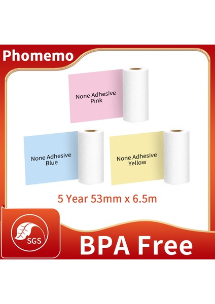 3 Rulo Kağıt Ypb Stili Pro Termal Etiket Kağıdı Yapışkan Renkli Etiket Etiketi Kendinden Yapışkanlı Etiket Ruloları Genişlik mm Phomemo Termal Kağıtlar (Yurt Dışından) fiyatları