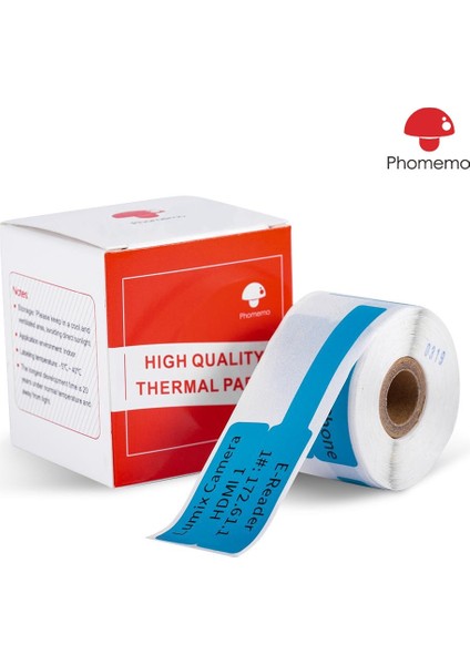 Mavi Stil Phomemo Kablo Labelwire Termal Etiket Yapıcı Etiketler Phomemo Etiket Için Kağıt Printe Labelsroll (Yurt Dışından)